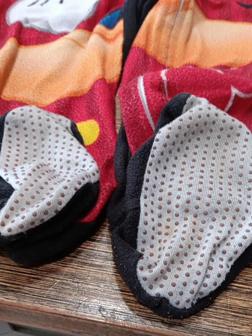 Mickey Mouse Red & Black Fleece Kids One-Piece